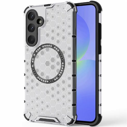 Techsuit - HoneyComb Shield MagSafe tok - Samsung A36 5G - White (fehér)