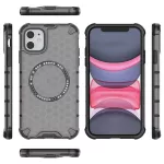 Techsuit - HoneyComb Shield MagSafe tok - iPhone 11 - Black (fekete)