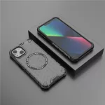 Techsuit - HoneyComb Shield MagSafe tok - iPhone 13 - Black (fekete)