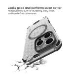 Techsuit - HoneyComb Shield MagSafe tok - iPhone 13 - Black (fekete)