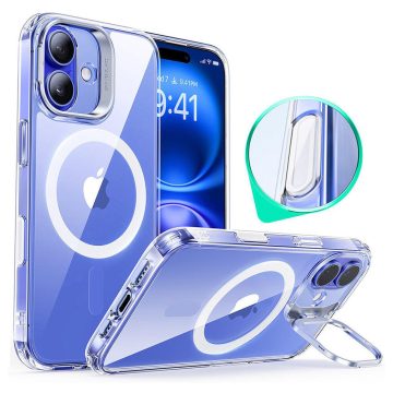   ESR - Classic Hybrid HaloLock Kickstand tok - iPhone 16 Plus - (átlátszó)