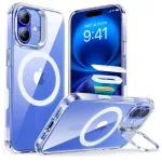 ESR - Classic Hybrid HaloLock Kickstand tok - iPhone 16 - (átlátszó)