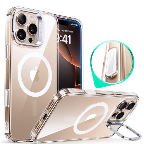 ESR - Classic Hybrid HaloLock Kickstand tok - iPhone 16 Pro - (átlátszó)