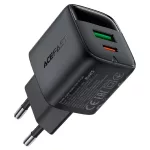 Hálózati adapter - 35W - 1xUSB-A, 1xUSB-C - fekete - Acefast A116