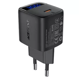 Hálózati adapter - 30W - USB-C - fekete - Acefast A115
