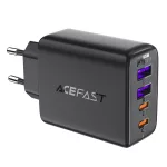 Hálózati adapter - 45W - 2x USB-A, 2x USB-C - fekete - Acefast A61