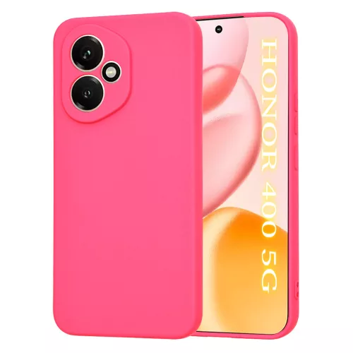 Techsuit - SoftFlex Szilikon tok - Honor 400 - Hot Pink (rózsaszín)