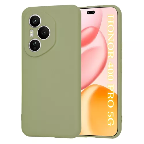 Techsuit - SoftFlex Szilikon tok - Honor 400 Pro - Matcha (zöld)