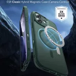 ESR - Classic Hybrid HaloLock tok - iPhone 17 - Frosted Green (zöld)