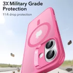 ESR - Classic Hybrid HaloLock tok - iPhone 17 - Frosted (rózsaszín)