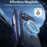 ESR - Classic Hybrid HaloLock tok - iPhone 17 Pro Max - Frosted Blue (kék)