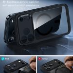 ESR - Classic Hybrid HaloLock tok - iPhone 17 Pro Max - Clear Black (fekete)