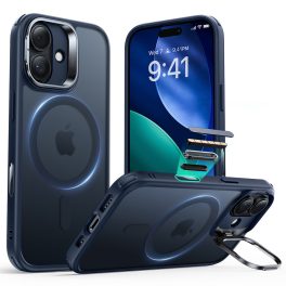   ESR - Classic Hybrid HaloLock Kickstand tok - iPhone 17 - Frosted Blue (kék)
