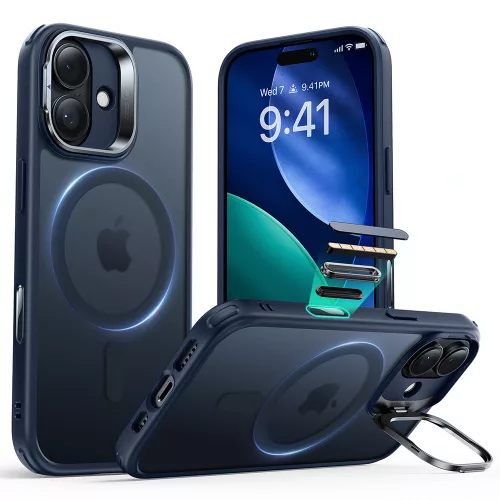 ESR - Classic Hybrid HaloLock Kickstand tok - iPhone 17 - Frosted Blue (kék)