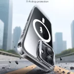 ESR - Classic Hybrid HaloLock Kickstand tok - iPhone 17 - (átlátszó)