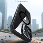 ESR - Classic Hybrid HaloLock Kickstand tok - iPhone 17 - Clear Black (fekete)