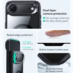 ESR - Classic Hybrid HaloLock Kickstand tok - iPhone 17 Air - Clear Black (fekete)