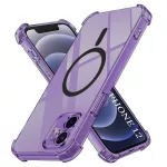 iPhone12 - Hátlap tok - átlátszó-fekete - Techsuit Shockproof Szilikon