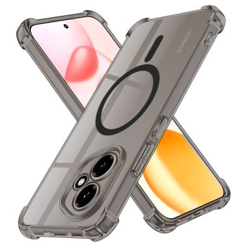   iPhone 16 Plus - Hátlap tok - (átlátszó-fekete) - Shockproof Szilikon - Techsuit
