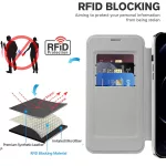 iPhone11 - Notesz tok MagSafe - ezüst - Techsuit