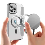 iPhone11 - Notesz tok MagSafe - ezüst - Techsuit