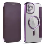 iPhone11 - Notesz tok MagSafe - lila - Techsuit