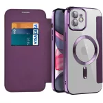 iPhone11 - Notesz tok MagSafe - lila - Techsuit