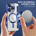 iPhone16 Pro - Notesz tok MagSafe - kék - Techsuit