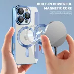 iPhone16 Pro - Notesz tok MagSafe - világoskék - Techsuit