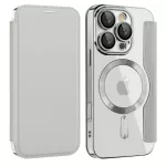 iPhone16 Pro - Notesz tok MagSafe - szürke - Techsuit