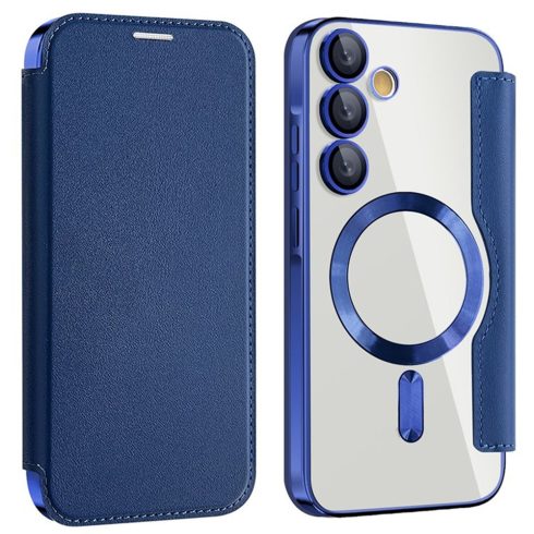 Samsung A55 5G - Notesz tok MagSafe - (kék) - Techsuit