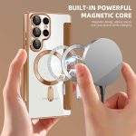 Samsung S25 Ultra - Notesz tok MagSafe - barna - Techsuit