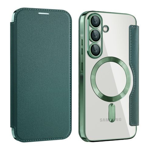 Samsung A56 5G - Notesz tok MagSafe - (zöld) - Techsuit