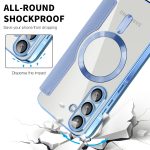 Samsung A36 5G / A56 5G - Notesz tok MagSafe - világoskék - Techsuit