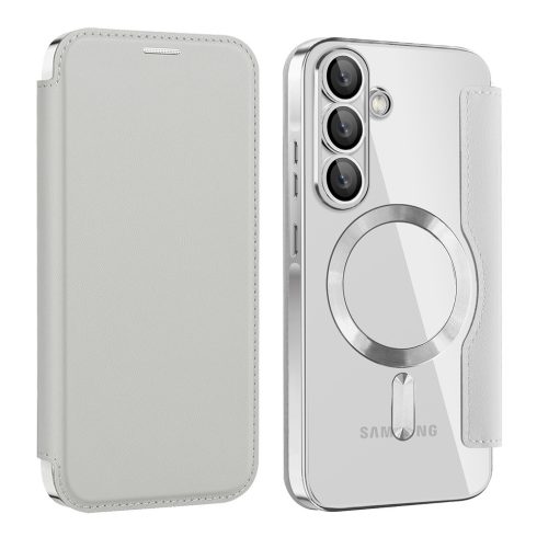 Samsung A56 5G - Notesz tok MagSafe - (szürke) - Techsuit