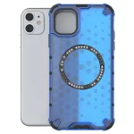 iPhone11 - Hátlap tok MagSafe - kék - Techsuit HoneyComb Shield