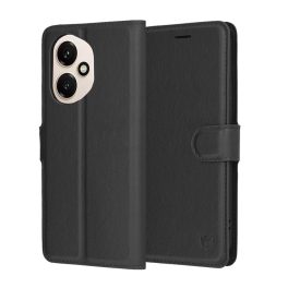 Honor 400 - Notesz tok - fekete - Techsuit Leather Folio