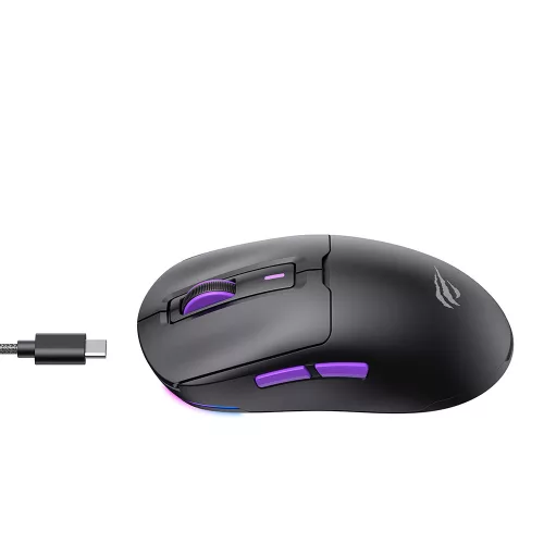 Gamer egér - Vezeték nélküli - 150 mAh - fekete - Havit MS969WB