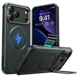  ESR - Cyber Armor Kickstand tok - iPhone 17 Pro - Green (zöld)