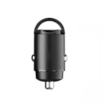 Autós adapter - 30W - USB-C - fekete - Techsuit NanoVolt (C5)