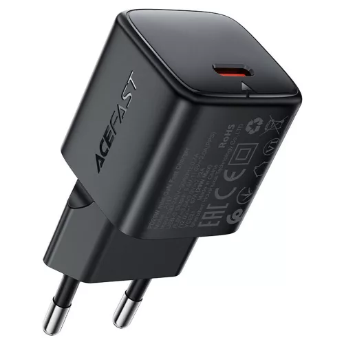 Hálózati adapter - 20W - USB-C - fekete - AceFast A117
