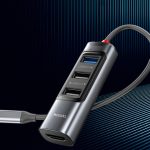 HUB - Type-C to 3x USB-A, USB-C, HDMI - Yesido (HB22) PD100W