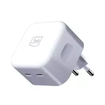 Hálózati adapter - 35W - 2x USB-C - fehér - 3mk Hyper