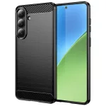 Samsung S26 Plus - Hátlap tok - fekete - Carbon Silicone - Techsuit