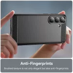 Samsung S26 Plus - Hátlap tok - fekete - Carbon Silicone - Techsuit