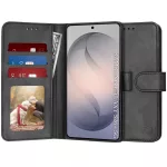 Samsung S26 Plus - Notesz tok - fekete - Diary Book - Techsuit