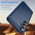 Samsung S26 Plus - Hátlap tok - kék - Carbon Silicone - Techsuit