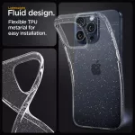 Samsung S26 Plus - Hátlap tok - átlátszó-csillámos - SparkleSkin - Techsuit