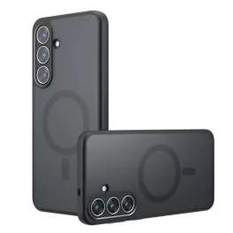   Samsung S26 Plus - Hátlapt tok MagSafe -fekete-PureFrost MagSafe - Techsuit