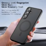 Samsung S26 Plus - Hátlapt tok MagSafe -fekete-PureFrost MagSafe - Techsuit
